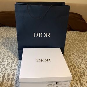 Dior empty box with shopping bag
